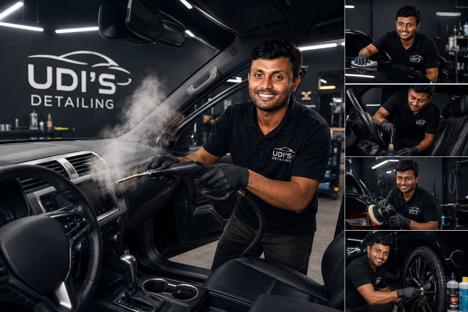 Udi performing detailing work